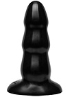 Triple Ripple Butt Plug Medium Black