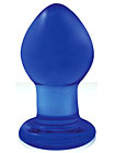 Crystal Premium Glass Plug Small Blue